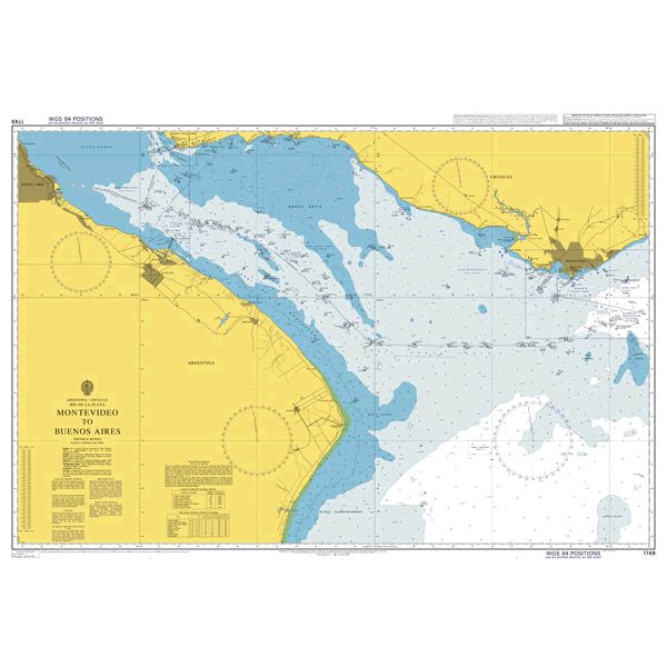 Admiralty Chart 1749: Montevideo to Buenos Aires