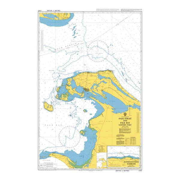 Admiralty Chart 2197: Palk Strait and Palk Bay (Eastern Part)