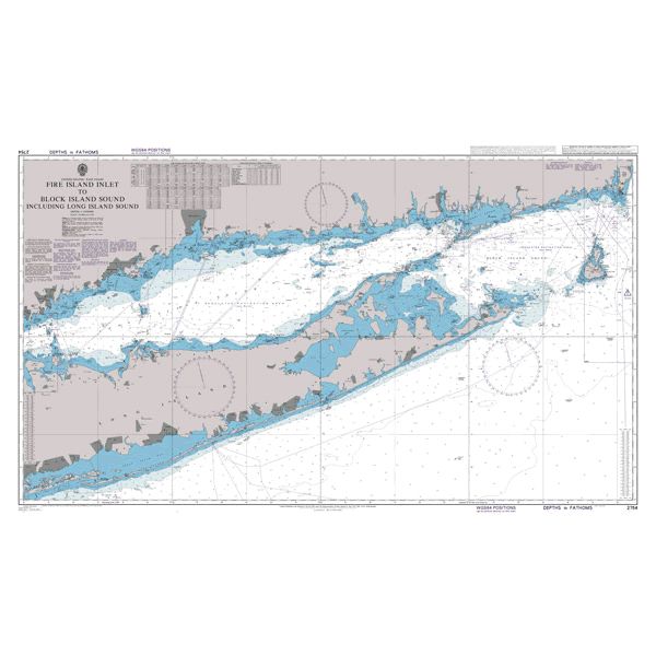 Admiralty Chart 2754: Fire Island Inlet to Block Island Sound including Long Island Sound