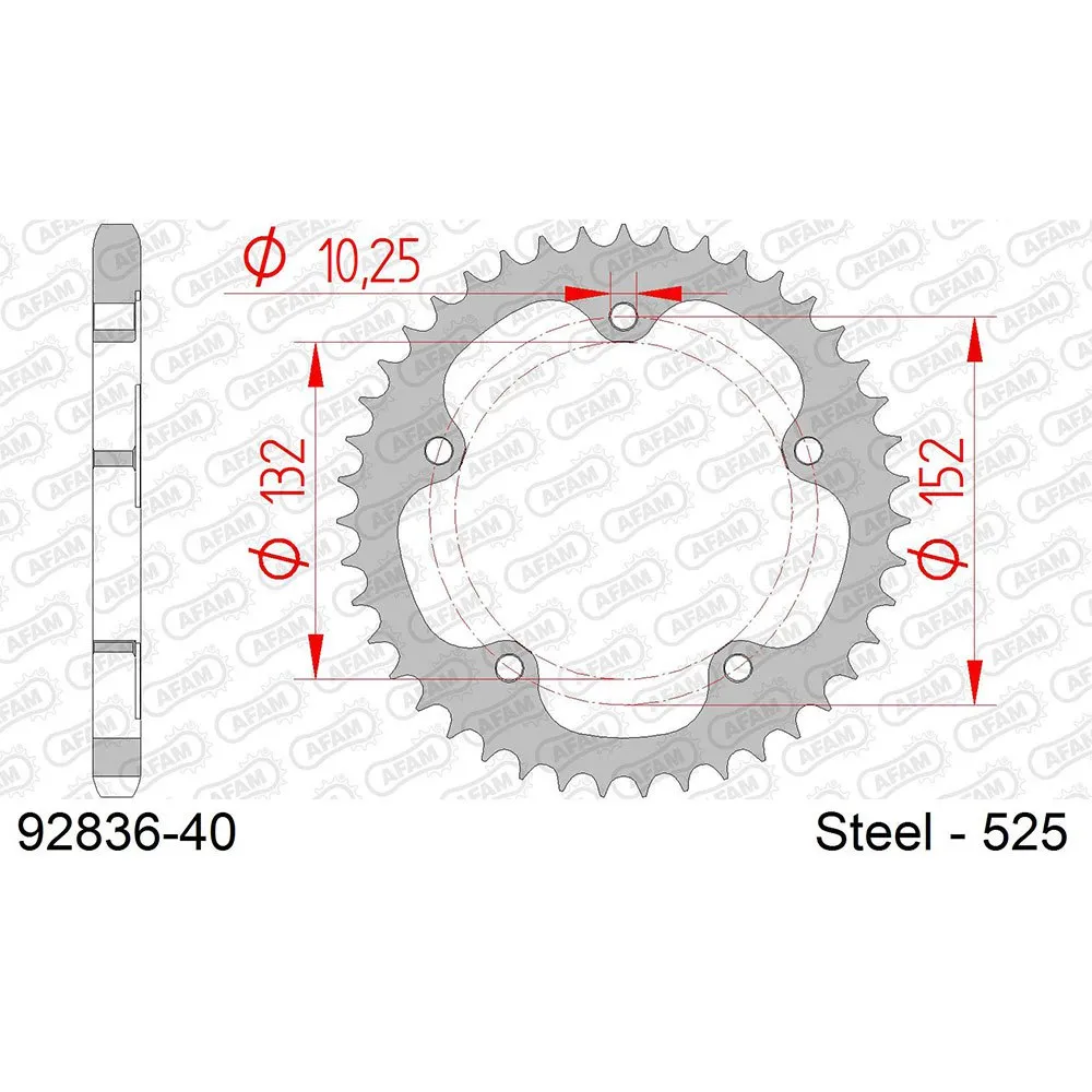 AFAM 92836 rear sprocket