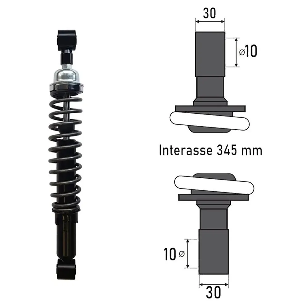 Bcr Piaggio X7/X8 125/200/250cc rear shock