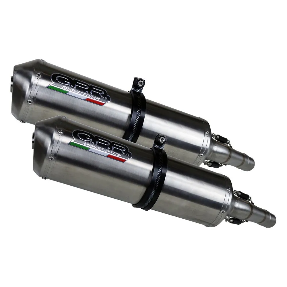 GPR Exhaust Systems Satinox Dual GSX-R 1000 K9 09-11 Homologated Slip On Muffler