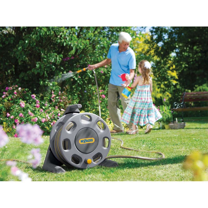 Hozelock 30m Freestanding Hose Reel with 25m Hose