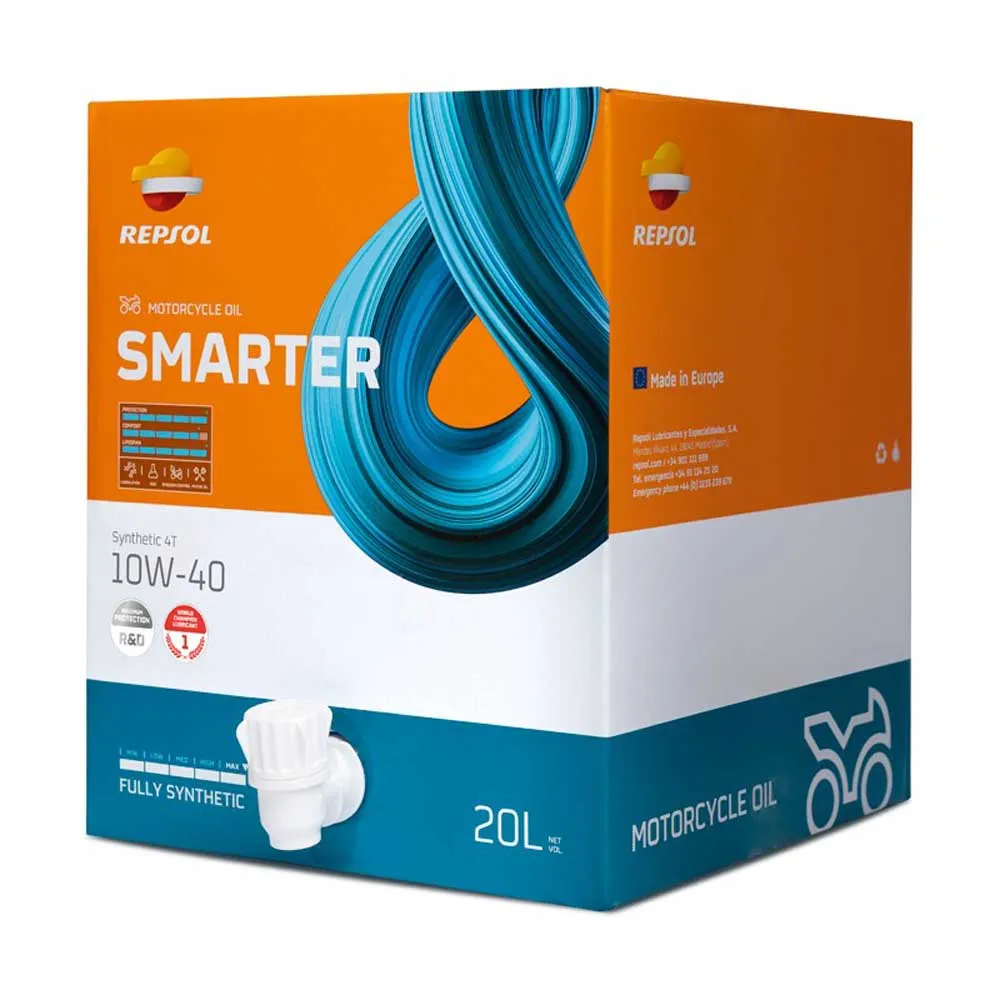 Repsol Smarter Synthetic 4T 10W-40 20L motor oil