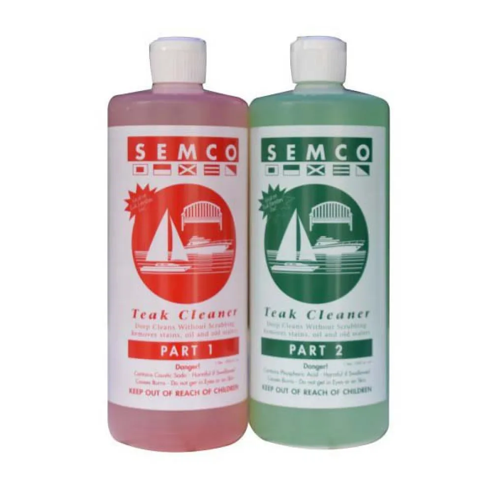 Semco 2x950ml 1+2 Phase Teak Cleaner Set